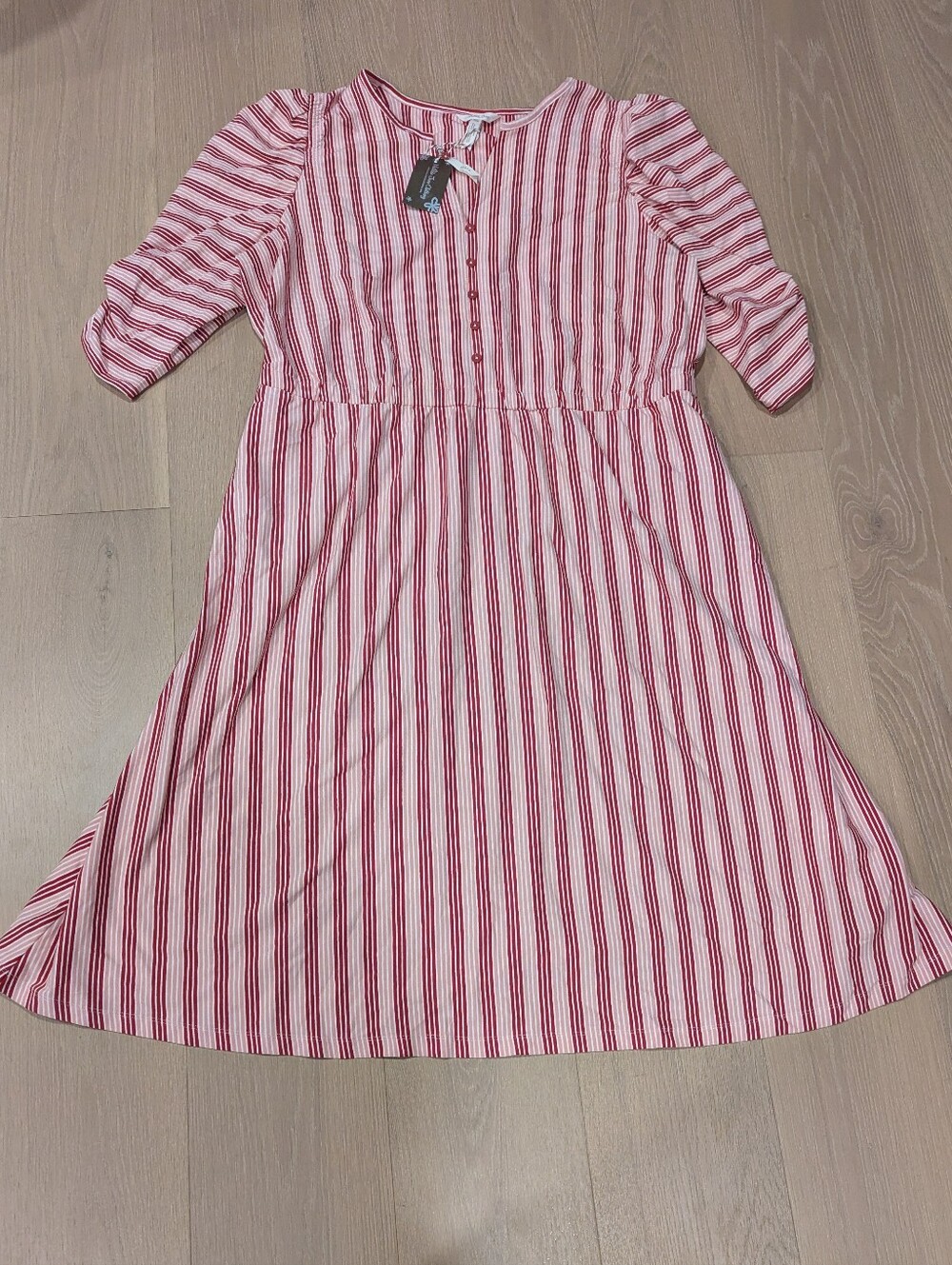 Matilda Jane Red and Pink Striped Dress